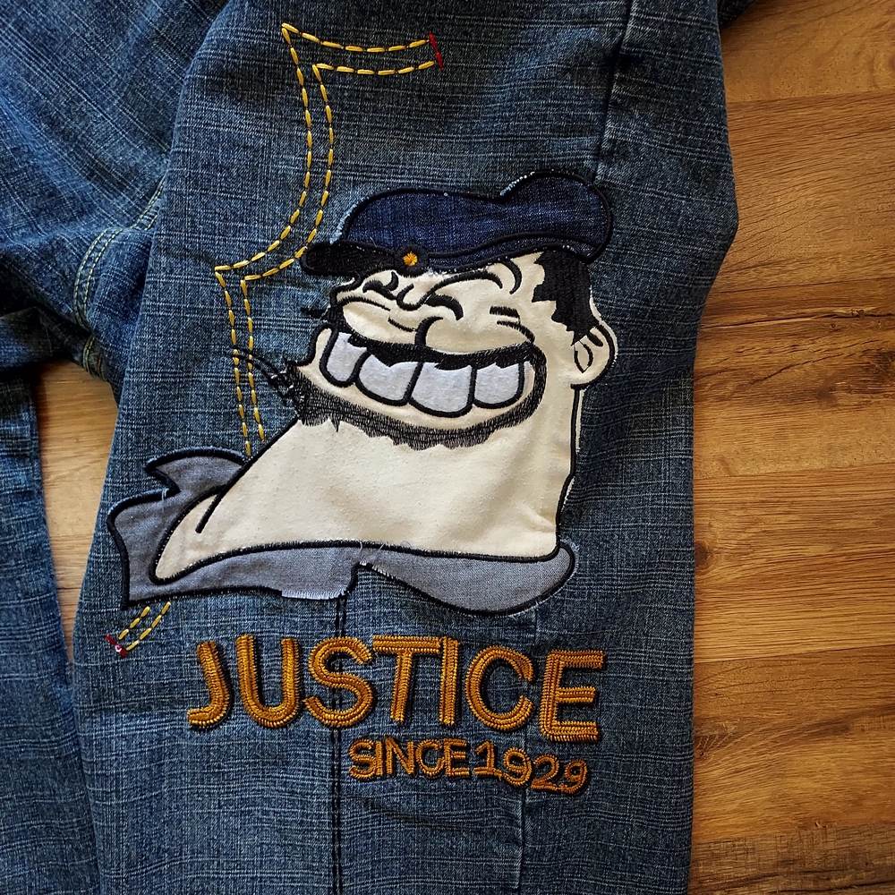Vintage Justice Men's Blue Jeans Sz 44 - Picture 2 of 10